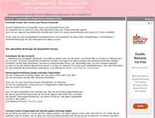 Tablet Screenshot of kosmetik-forum.info
